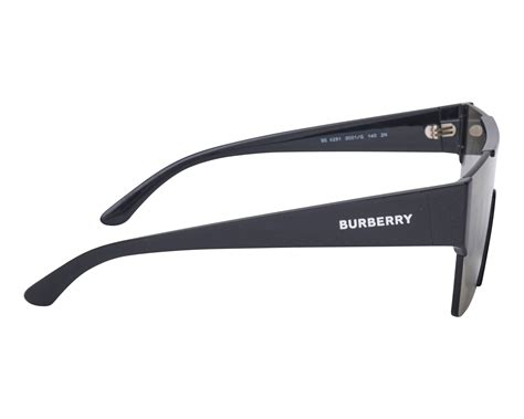 burberry sunglasses be 4291 3001/g black|Burberry BE 4291 3001/G Black Plastic Rectangle Sunglasses .